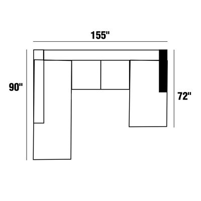 90"x155"x72"