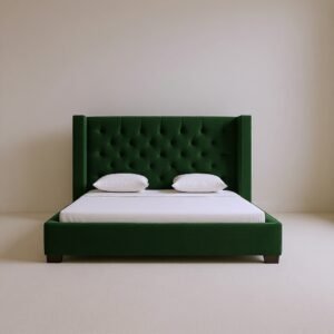 Amira Bed Green Velvet