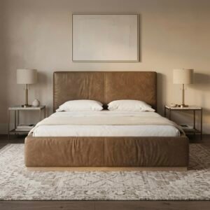 Sunday Bed Brown leather