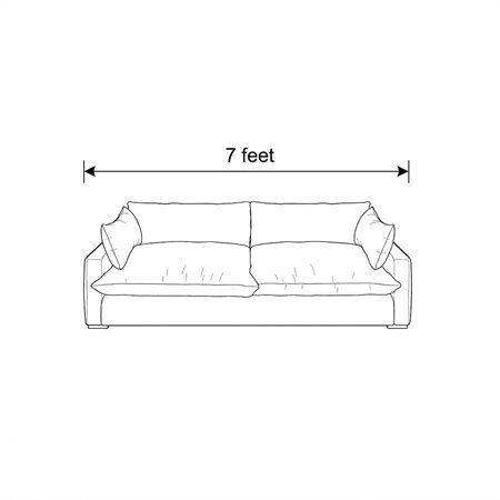 7 Feet - Original Plush Sofa