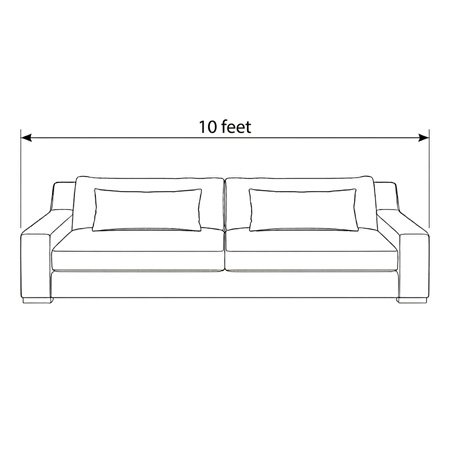 10 Feet - Modena High Back Sofa