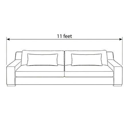11 Feet - Modena High Back Sofa