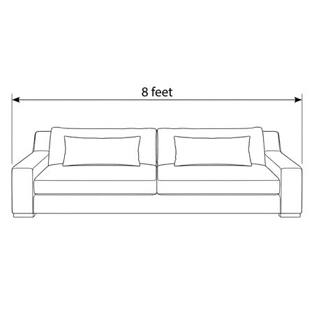 8 Feet - Modena High Back Sofa