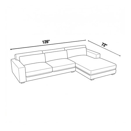 126"x72" - Retreat Chaise