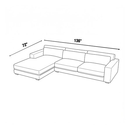 72"x136" - Retreat Chaise