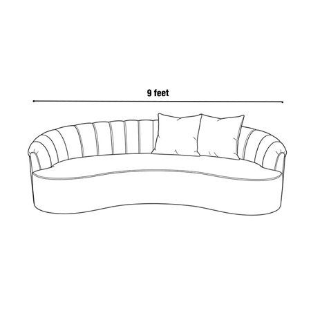 9 Feet - West Flow Sofa