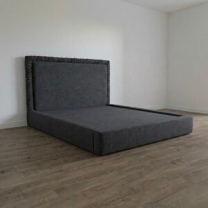 Ruffle Bed Dark Grey